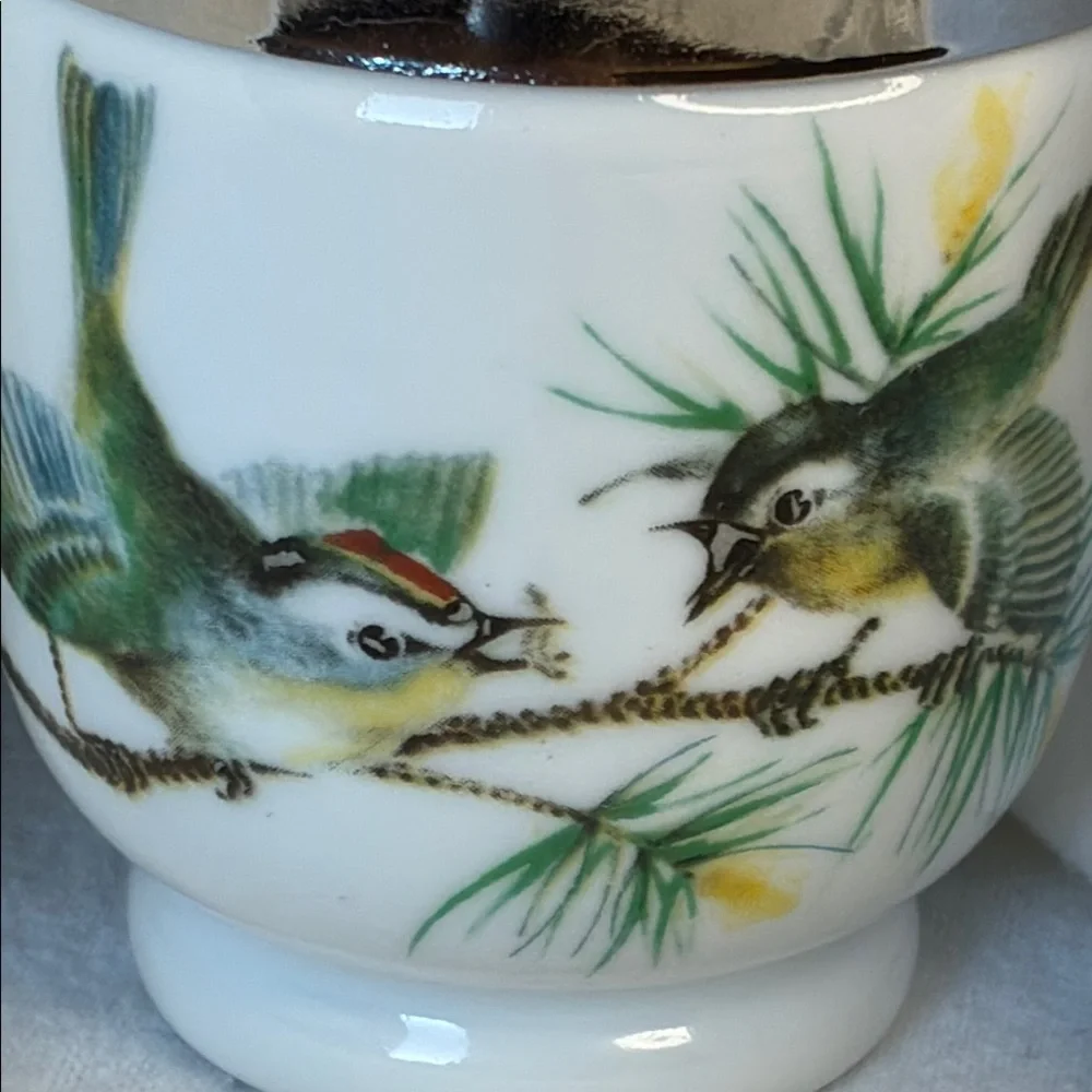 Vintage Royal Worcester Porcelain Egg Coddler Made in England - Screw on Lid